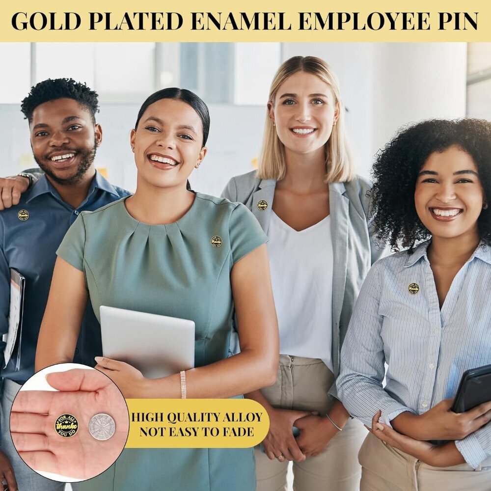 50 Pcs Employee of The Month Lapel Pin Bulk Star Recognition Appreciation Gift E - Picture 3 of 6